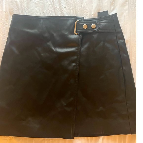 Divided Dresses & Skirts - Faux Leather Mini Skirt, H&M, US Size 6